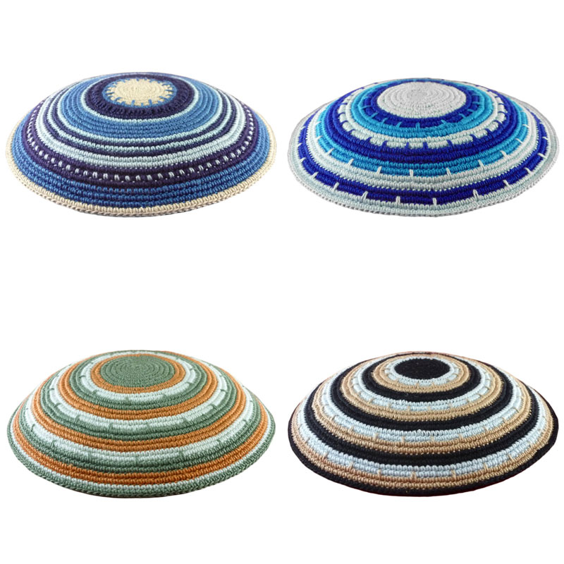 כיפות סרוגות עבודת יד בינוניות