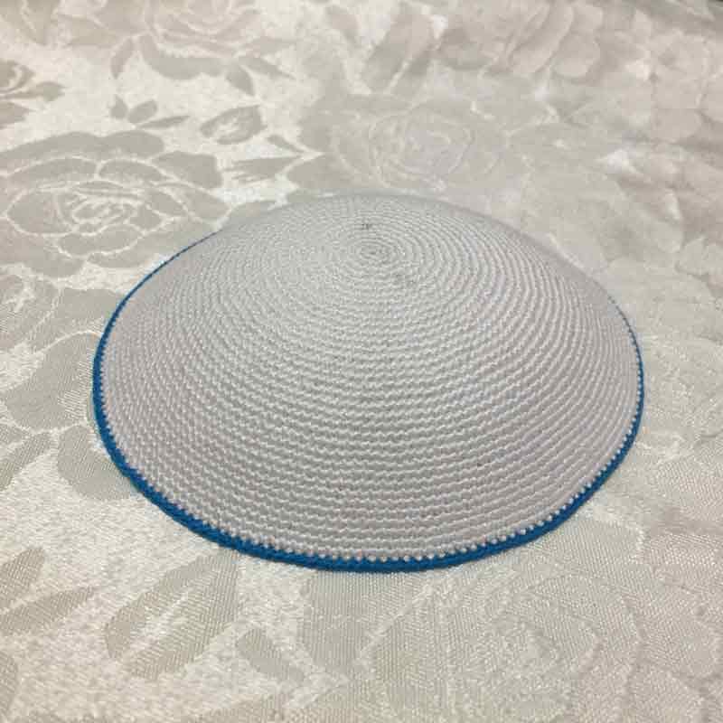 כיפה סרוגה עם פס 13 ס"מ דגם 288