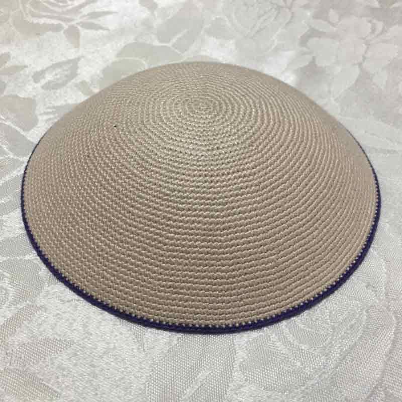 כיפה סרוגה עם פס 15 ס"מ דגם 548