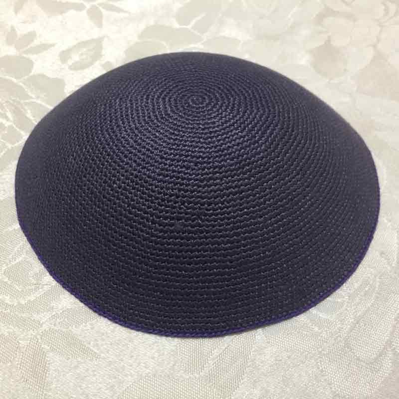 כיפה סרוגה עם פס 16 ס"מ דגם 653