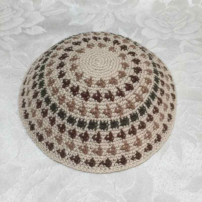 כיפה עבודת יד 15.5 ס"מ דגם 315