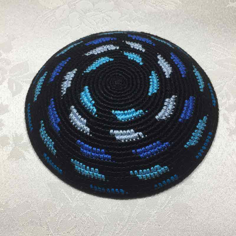 כיפה סרוגה עבודת יד