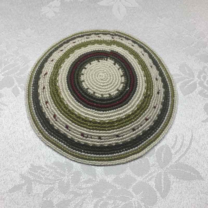 כיפה סרוגה עבודת יד