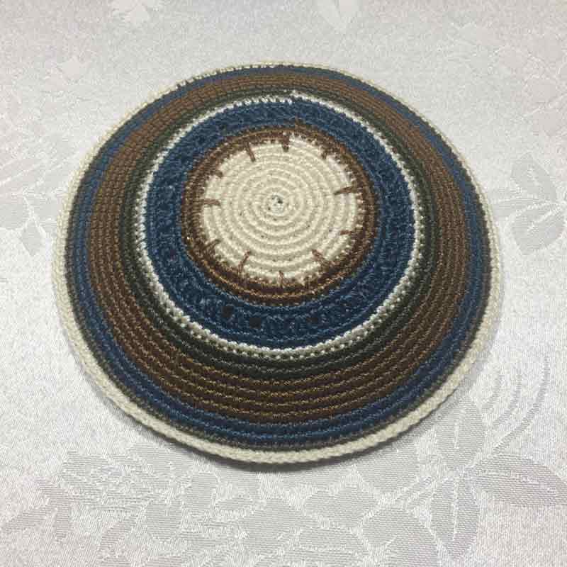 כיפה סרוגה עבודת יד