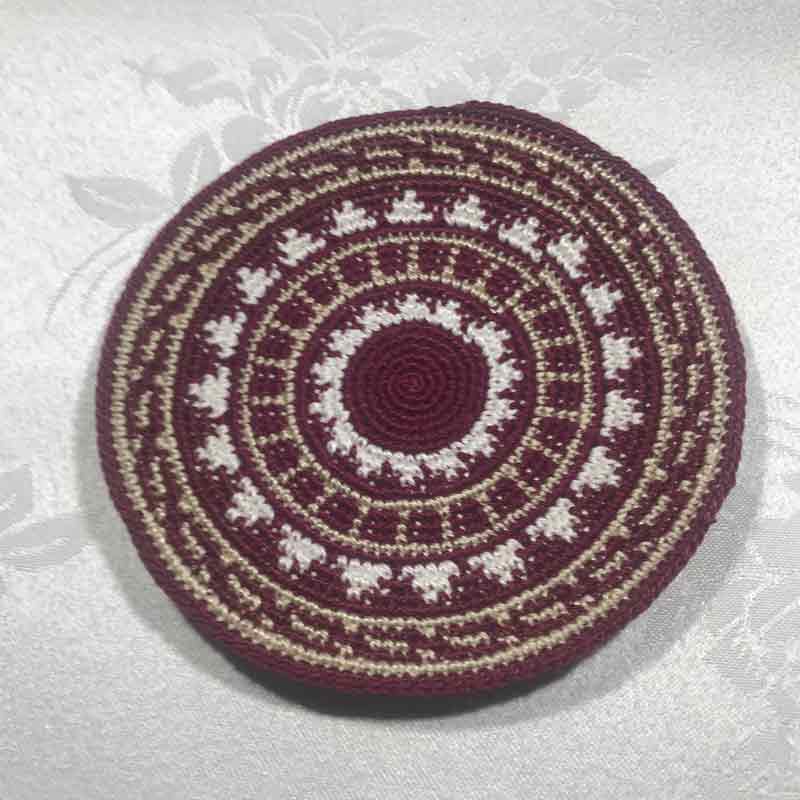 כיפה סרוגה עבודת יד